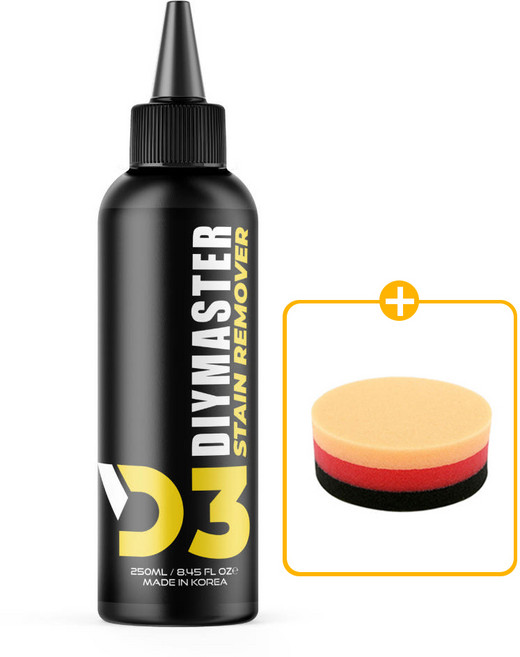 다이마스터 D3 유막제거제 250ml 원형 저먼패드 세트 백화 갈변 벌레 얼룩제거