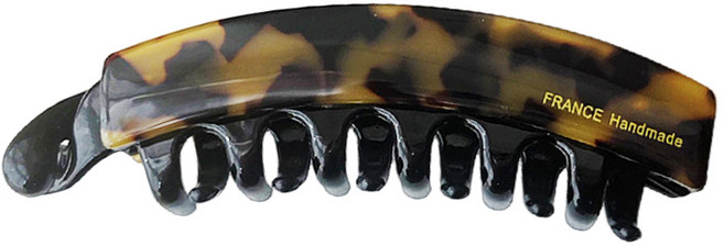 머리가 적어도 편안하게 사용해요 미끄러지지 않아요 프렌치 작은 세로 클립핀 높은 말머리 바나나 클립 오래 고정 고급스러운 아세테이트 France Handmade