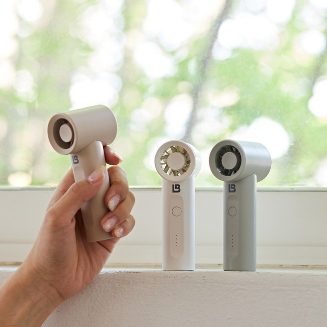 [1+1] 온트레일러 대용량 배터리 무선 휴대용 미니 핸디 손 선풍기 초소형 제트 터보 손풍기, 민트1개 + 민트1개