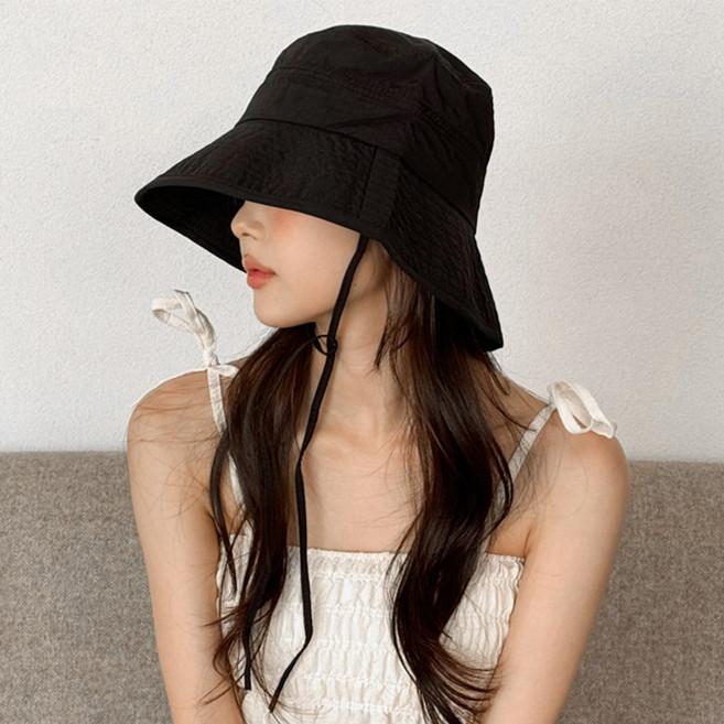 블루씨티 그로 무지 스트랩 여름 등산 끈 벙거지 버킷햇 방수 모자