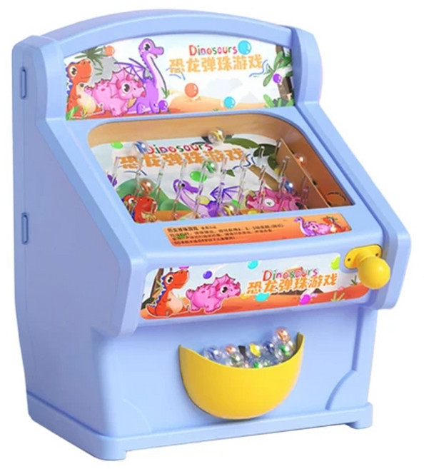 Hi-toys 恐龍彈珠台遊戲機 聲光音樂益智玩具, 馬卡藍, 1個