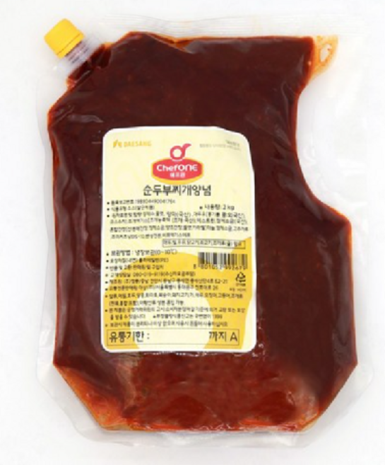 쉐프원 순두부찌개양념, 2kg, 2개