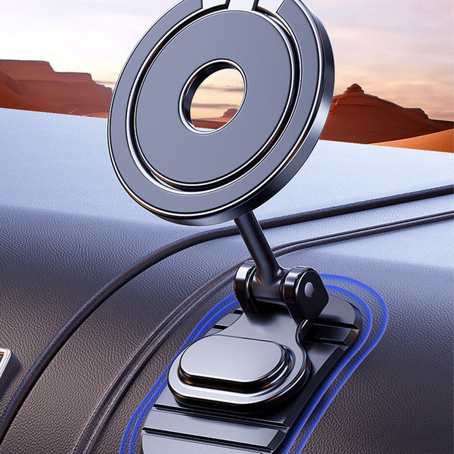 맥세이프 540도 회전 차량용 자석 핸드폰 거치대 태블릿 휴대폰 대쉬보드 거치대 JP-203, 폴더블 자석 휴대폰 거치대, 1개