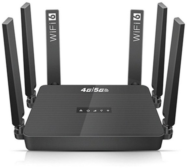 WiFi6 라우터 SIM 카드 슬롯 지원 4G 5G LTE 라우터 B2 B4 B5 B7, 검은색