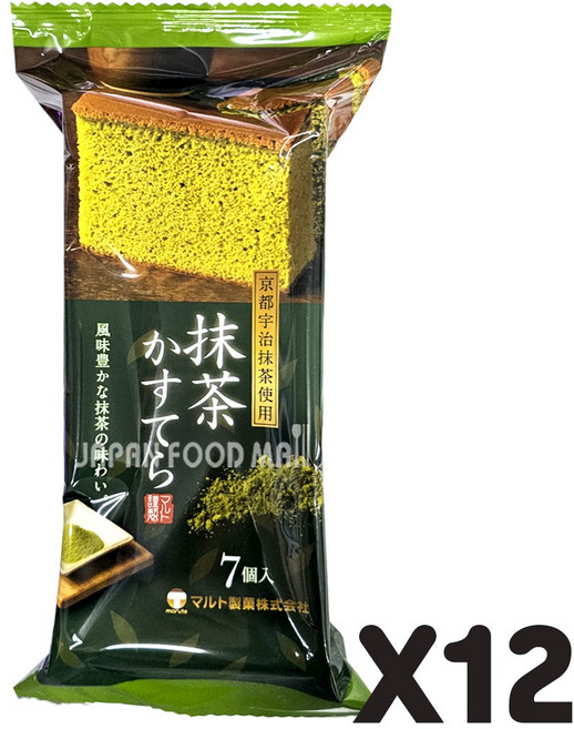 도매 한박스 마루토 말차 녹차 카스테라 간식 170g, 12개