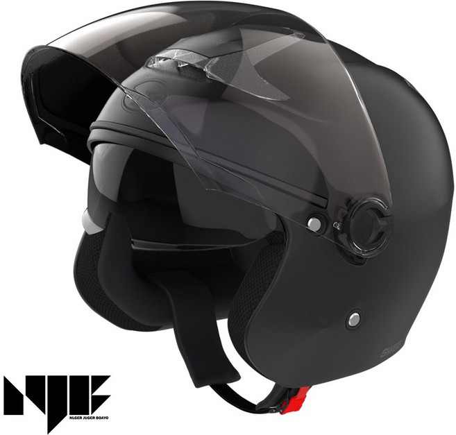 스웨그RS10 오토바이 헬멧 스쿠터 가벼운 오픈페이스 소두핏 초경량 바이크헬멧 1050g, 무광블랙, L