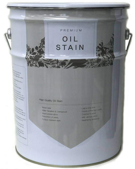 [마이칼라페인트] THE FAMILY 7 프리미엄 오일스테인 20L, 다크월넛색, 1개