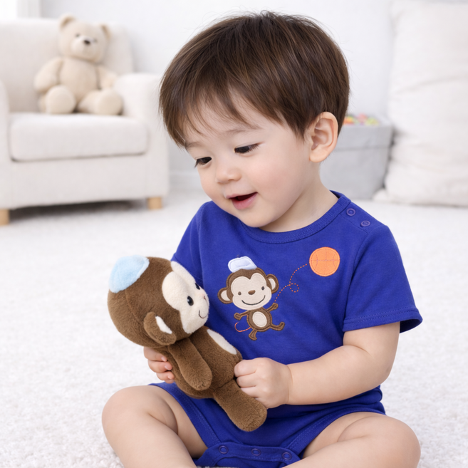 맘앤밥 농구몽키 반팔바디수트