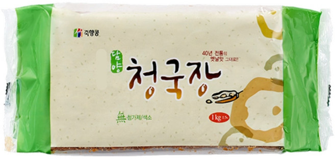 죽향콩 영농조합법인 담양 청국장, 2개, 1kg