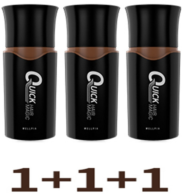 웰피아 퀵 헤어매직 네츄럴 흑갈색 톤 1+1+1, 1개