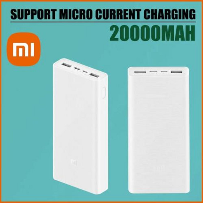 새로운 Xiaomi 보조베터리 18W 2 웨이 빠른 충전 USB 휴대용 Mi 20000MAH 외부 배터리 20000mAh 3 PLM18ZM, 1.20000MAH, 1개
