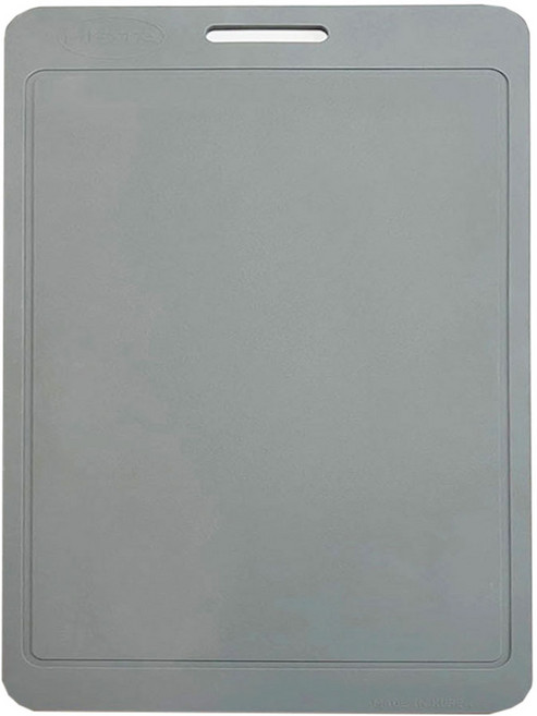 헤스타 국산100% 실리콘 도마 양면 이유식도마 식세기 식기세척기 사용가능 깨끗한 가벼운 도마, 그레이, 1개