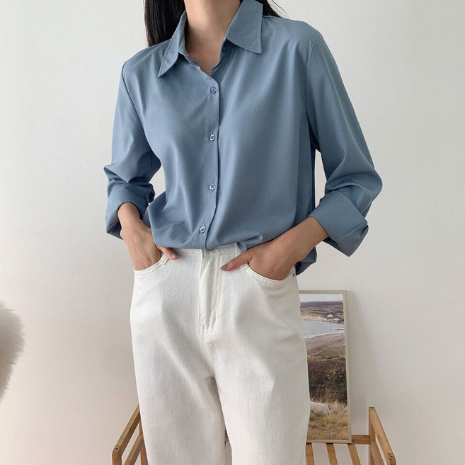 조이메리 여성 링클프리 구김없는 긴팔 셔츠 14컬러 프라하 블라우스