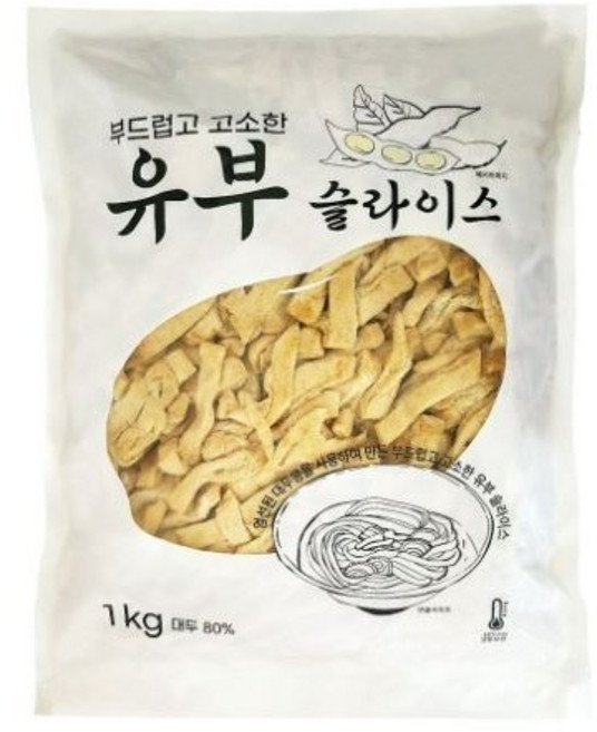 대림 슬라이스 유부 1K / 대림선 냉동 사조 1kg, 4개
