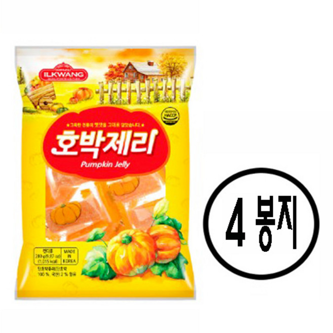 일광제과 호박 제리, 280g, 4개