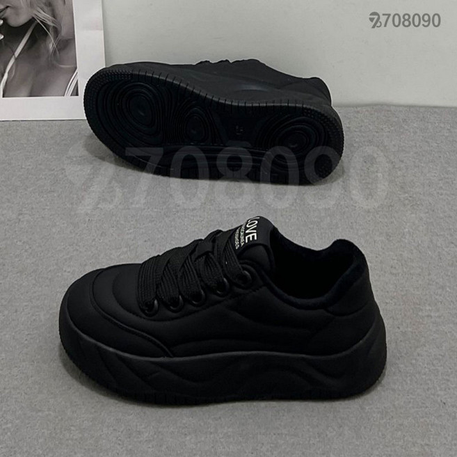 708090 여성 가을 통굽 스니커즈 키높이 단화