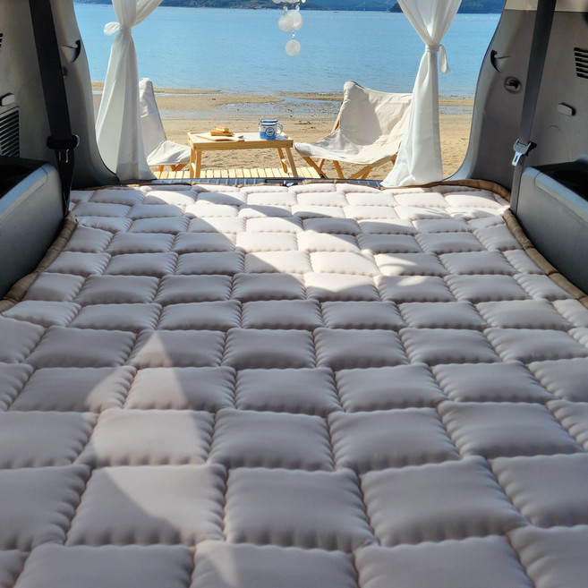 코끼리캠핑 본사 정품 코끼리 차박매트 용품 트렁크 매트 차량 자동차 매트 차박용, 기아/레이/단일규격 운전석조수석미포함/딥그레이