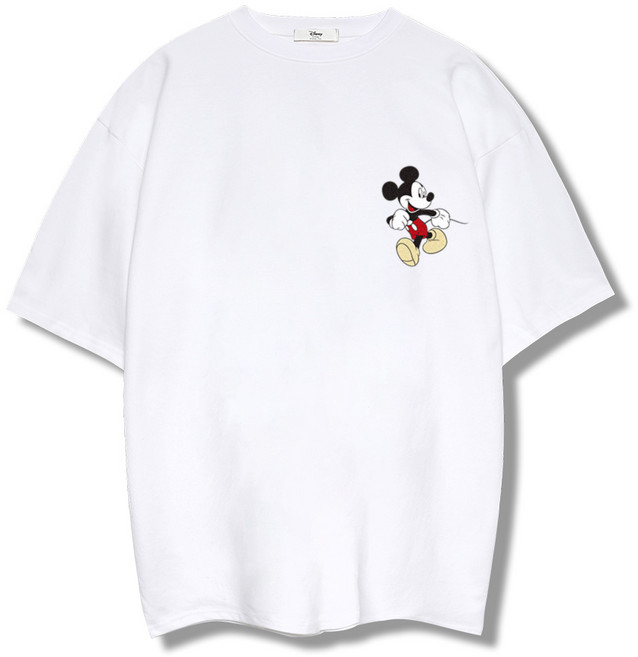 일루소 디즈니 워킹 미키 특양면 반팔 티셔츠
