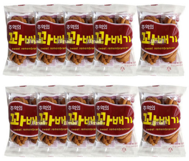 에코 옛날 추억에 꽈배기, 75g, 10개