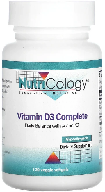 Nutricology 비타민D3 컴플리트 베지 소프트젤 120정, Nutricology비타민D3컴플리트베지소프트젤120정, 1개 - 쿠팡