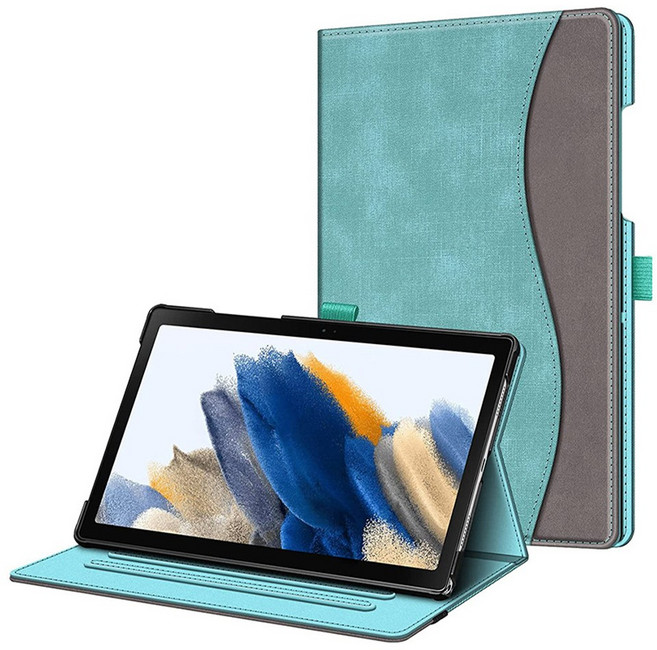 고랩 갤럭시탭 북커버 가죽 케이스 잉그론, 민트, 1개