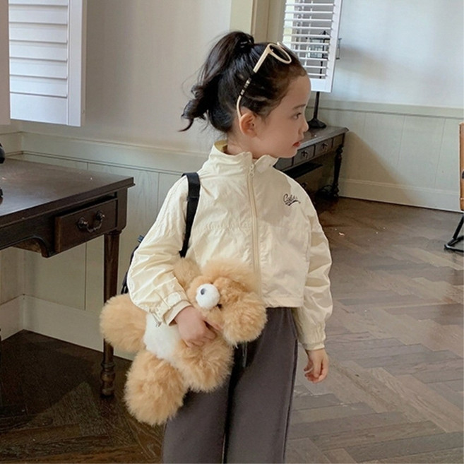 뉴키즈팩토리 키즈 주니어 여아 봄 여름 크롭 바람막이 자켓