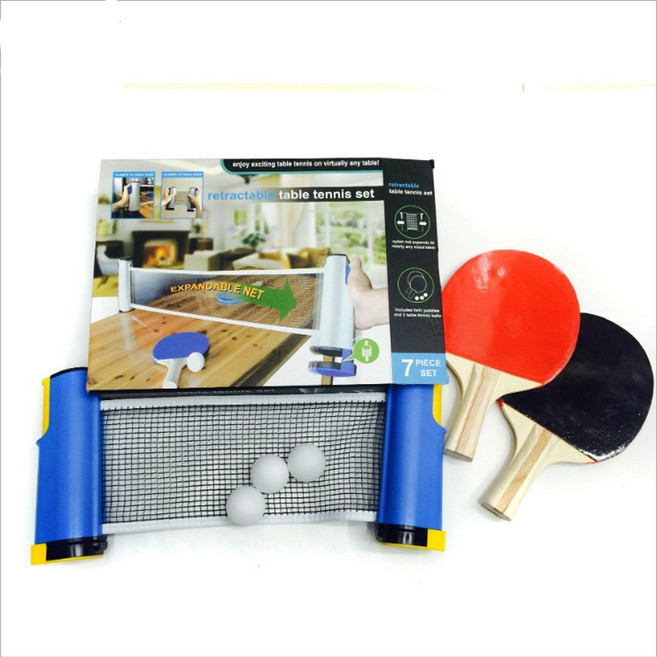 휴대용 탁구채 네트세트 캠핑 간편설치, 1개