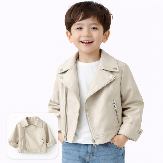 여아 남아 아우터 가을 유아 가죽자켓 키즈 라이더 래더재킷 간절기