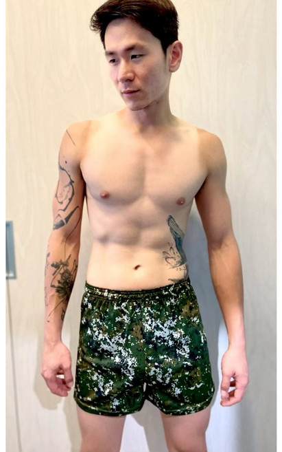 陸軍平口褲 竹炭吸濕排汗透氣舒適男士內褲