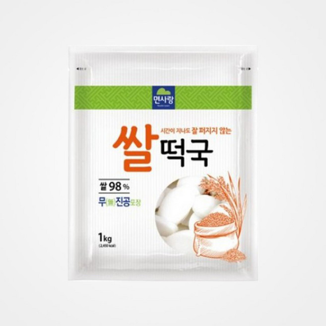 면사랑 쌀 떡국 떡, 1kg, 1개