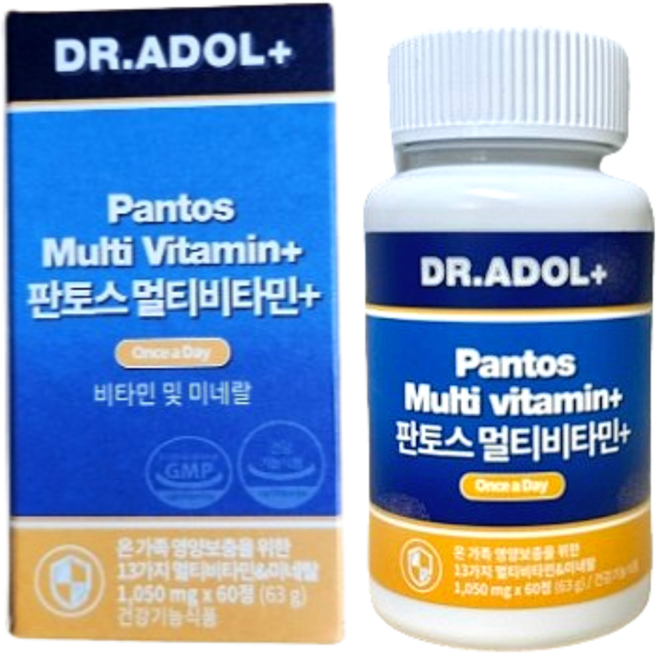 닥터아돌 멀티비타민 판토스 미네랄, 1박스, 60정