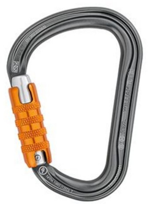 [페츨]윌리엄 트라이액트락 / 자동잠금 카라비너 / 암벽등반 고소작업 구조작업 안전장비, 그레이, 1개