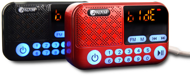 ATX-20 효도라디오 트로트 등산용 낚시 휴대용 소형 미니 어르신 MP3, ATX-20 레드 (기계단품)