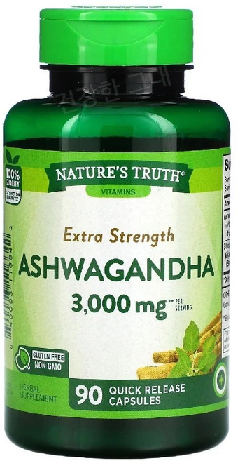 네이처스트루스 아슈와간다 아쉬와간다 3000mg 90캡슐 아쉬아간다 Ashwagandha, 1개, 90정 - 쿠팡