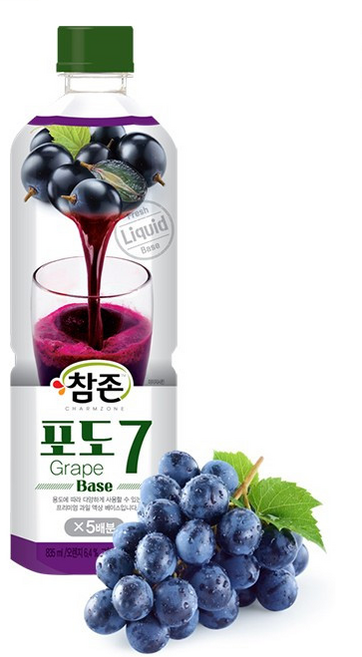 참존식품 포도7베이스 835ml, 6개