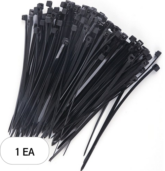 아이코어스 케이블 타이 100p, 1개, 블랙