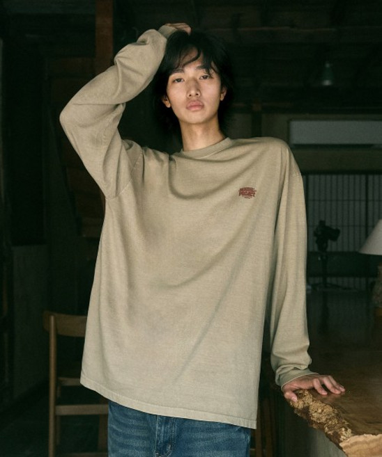 미니멀프로젝트 트랜지션 피그먼트 오버핏 롱 슬리브 티셔츠 MLT117 / 5COLOR