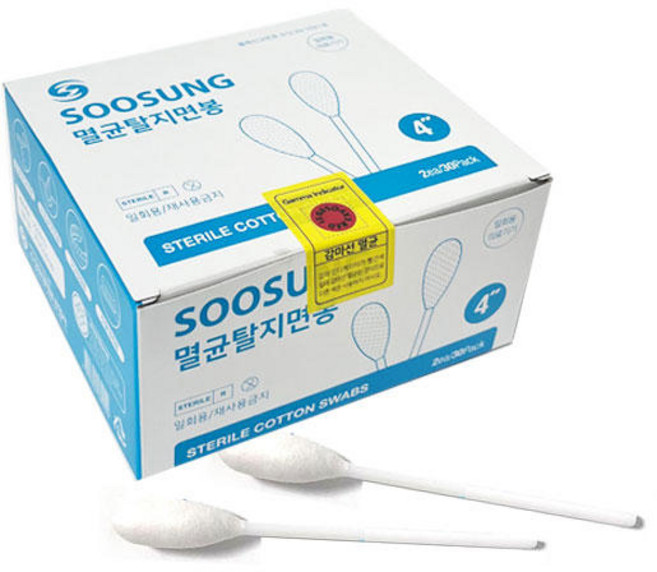 수성 멸균탈지면봉 10cm 2p, 30개입, 6개