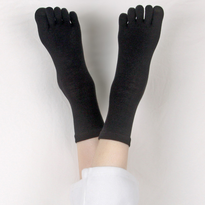 골져스토어 C97 씨구칠 여성용 면100 순면 쫀득 스판 기능성 무지 발가락양말 3켤레