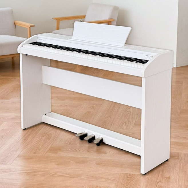 뮤디스 전자 디지털피아노 MU-8H Plus 3페달형 88건반, 1개, 화이트, MU-8H Plus 3P
