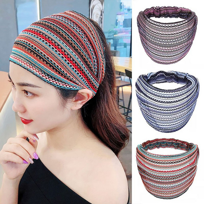 ZMBIRD 3종세트 여자 스트라이프 흰머리 가리는 헤어밴드 N1486