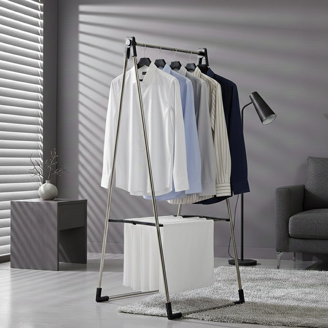 빨래건조대 A형, 블랙