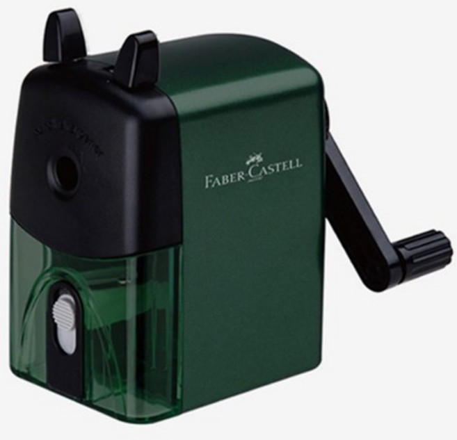 파버카스텔 핸들 연필깎이 그린, 1개, 상세페이지 참조