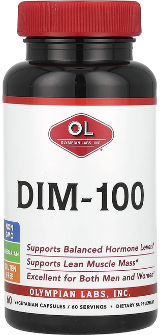 Olympian Labs DIM-100 100mg 베지 캡슐 60정, OlympianLabsDIM100100mg베지캡슐60정, 1개 - 쿠팡