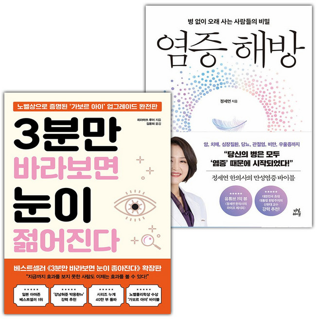 3분만 바라보면 눈이 젊어진다+염증 해방 세트