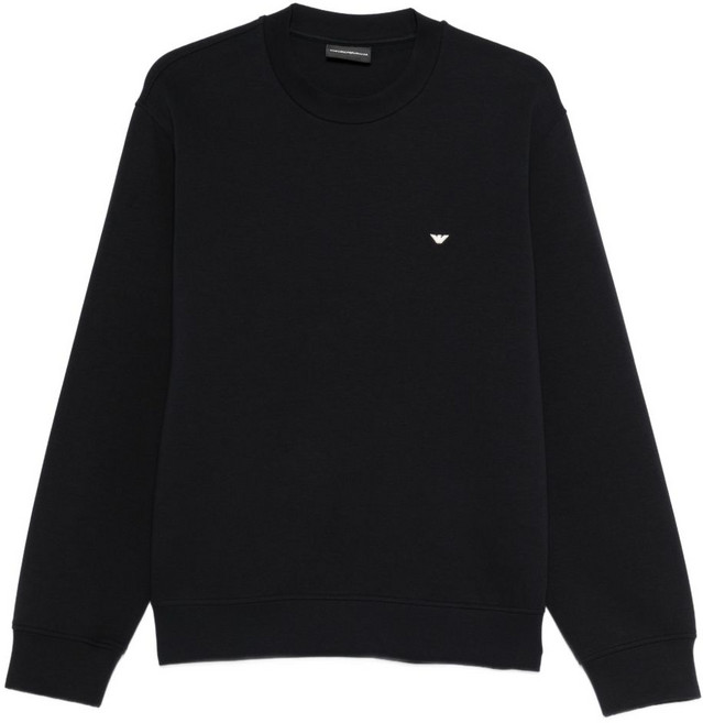 엠포리오아르마니 로고 자수 스웨트셔츠