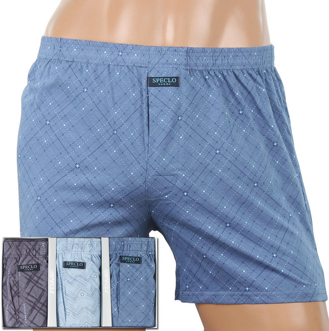 미니마미 남성 남자 니트 면 스판 트렁크 사각 빅사이즈 95-120 팬티 3매 728