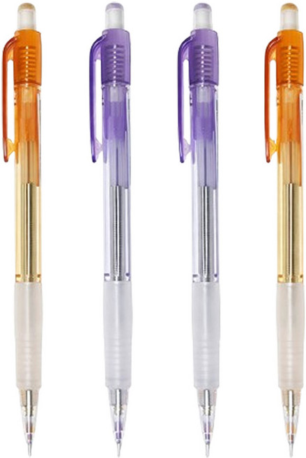 4자루 묶음 흔들어 흔들이 샤프 0.5mm 2칼라 2자루씩, 4개, 흔들이 샤프 묶음(2컬러 2자루씩)