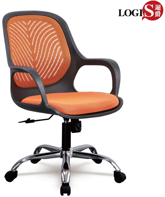 邏爵 B98T 網布辦公椅 電腦椅, 橘色