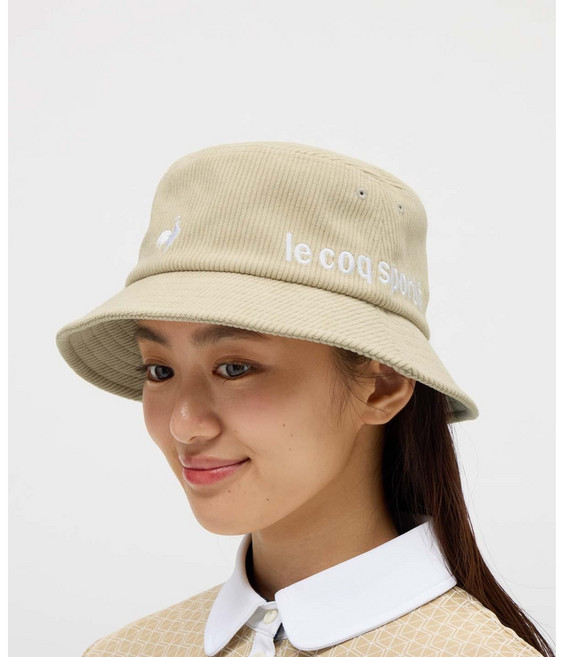 르꼬끄 le coq 여성 골프모자 버킷햇 코듀로이 항균 방취 2025 FW LG5FCP71L, 화이트, F, 화이트